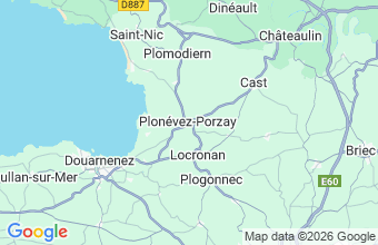 Map of Plonevez-Porzay