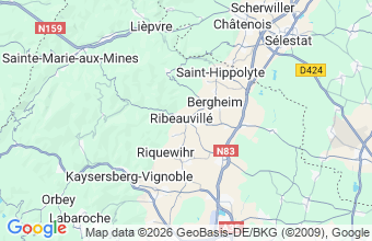 Map of Ribeauville