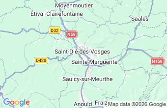 Map of SAINT DIE