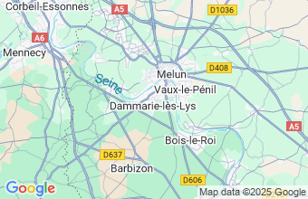 Map of Dammarie-Les-Lys