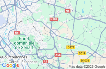 Map of Brie-Comte-Robert