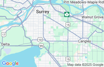 Map of Surrey