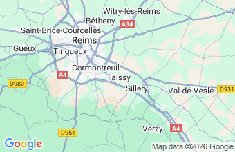 Map of Taissy