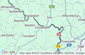 Map of Echternach