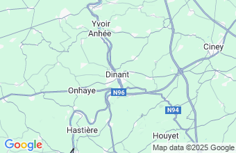 Map of Dinant