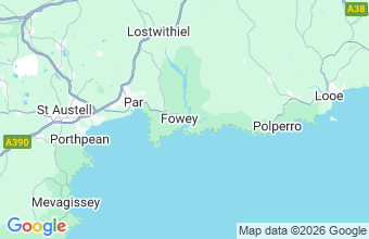 Map of Fowey