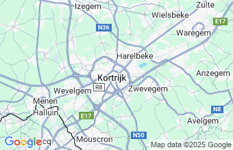 Map of Kortrijk