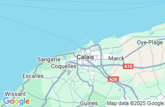 Map of Calais