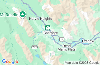 Map of Canmore