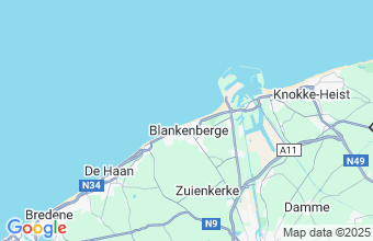 Map of Blankenberge