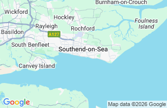 Map of Southend On Sea