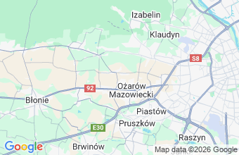 Map of Ozarów Mazowiecki