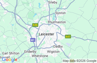 Map of Leicester