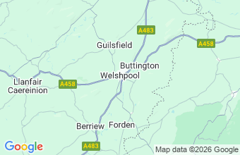 Map of Welshpool