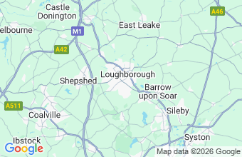Map of Loughborough