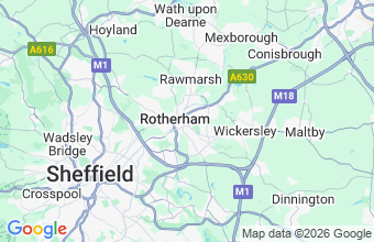 Map of Rotherham