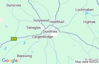 Map of Dumfries, Dumfries & Galloway
