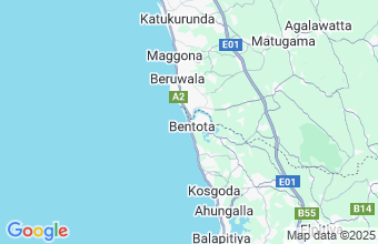 Map of Bentota