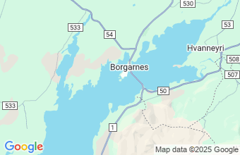 Map of Borgarnes