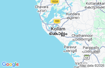 Map of Kollam